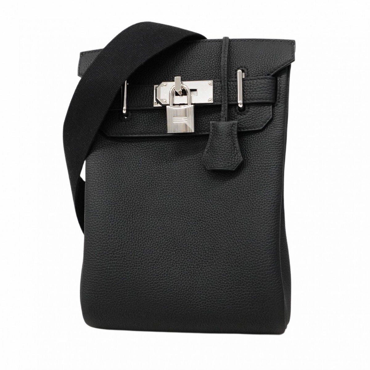 ★最終価格★SALE【5mb2383-h】エルメス ボディバッグ ケリーアッカドPM トゴ ブラック シルバー金具 K刻印拍卖