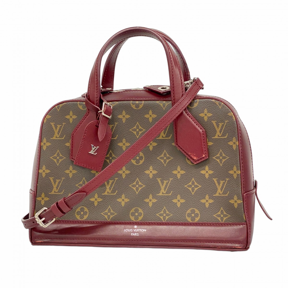 ★最終価格【5mc2436-h】ルイヴィトン ハンドバッグ モノグラム ドラPM M50520 ブラウン ボルドー 2wayバッグ【中古】レディース拍卖