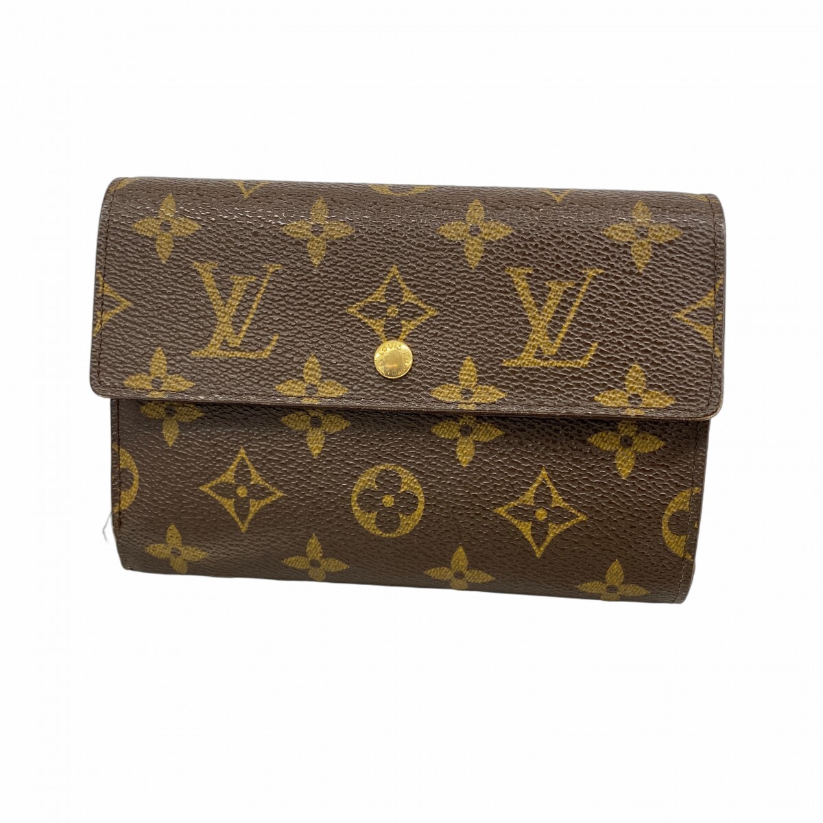 ★SALE【5md3915】ルイヴィトン 三つ折り財布 モノグラム ポルトトレゾールエテュイパピエ M61202 ブラウン拍卖