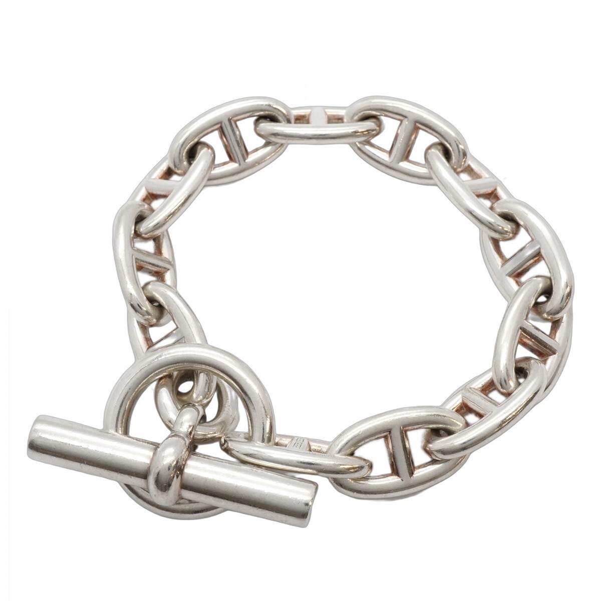 ★最終価格【5jmb0108】エルメス ブレスレット シェーヌダンクル GM 12コマ シルバー925【中古】メンズ レディース ユニセックス拍卖