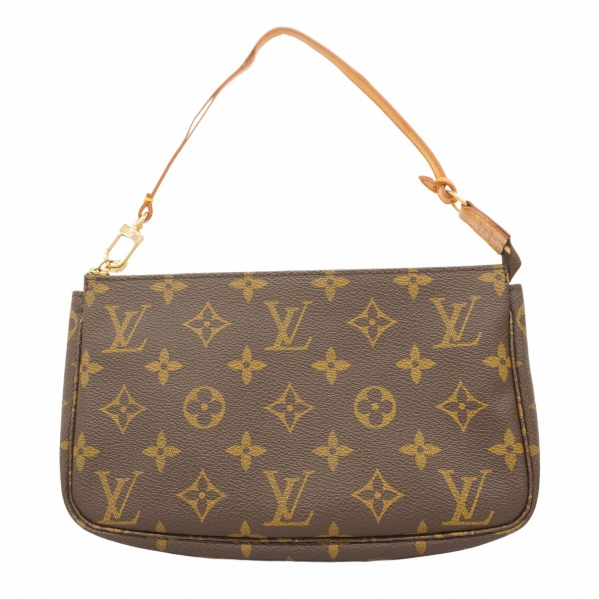★最終価格【5mb2348-h】ルイヴィトン ポーチ モノグラム ポシェットアクセソワール M51980 ブラウン【中古】レディース拍卖