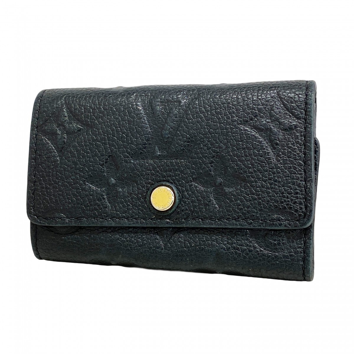 ★SALE【5md4434】ルイヴィトン キーケース モノグラム・アンプラント ミュルティクレ6 M64421 ノワール【中古】レディース拍卖