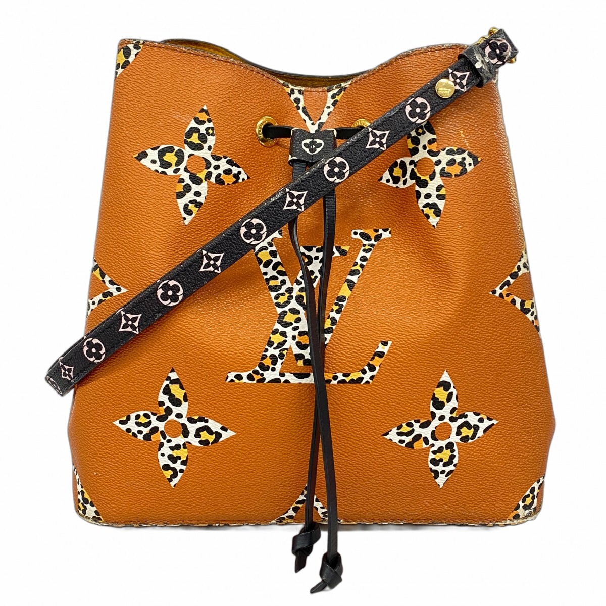 【5ob0326-h】ルイヴィトン ショルダーバッグ モノグラム・ジャングル ネオノエ M44717 キャラメル【中古】レディース拍卖