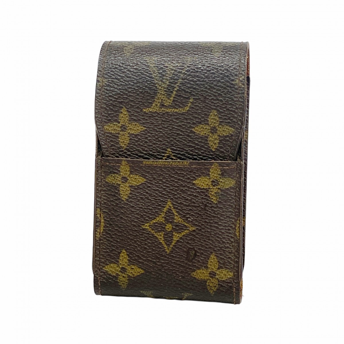 【5ob0521】ルイヴィトン シガレットケース モノグラム エテュイシガレット M63024 ブラウン【中古】メンズ レディース ユニセックス拍卖