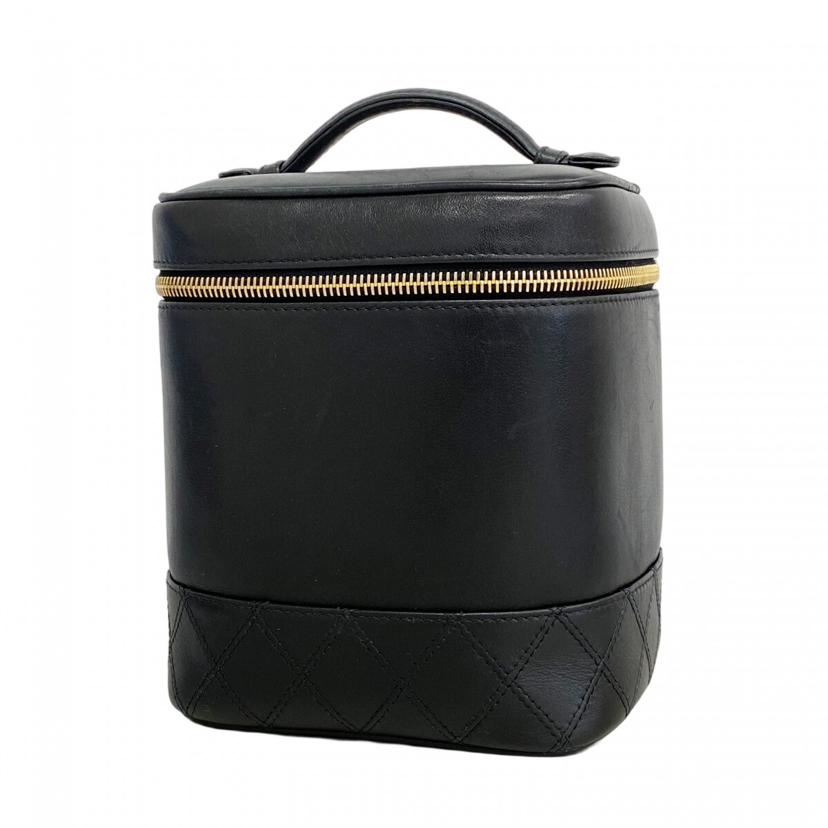 ★最終価格【5mc3301】シャネル バニティバッグ ビコローレ ラムスキン ブラック ゴールド金具【中古】レディース拍卖