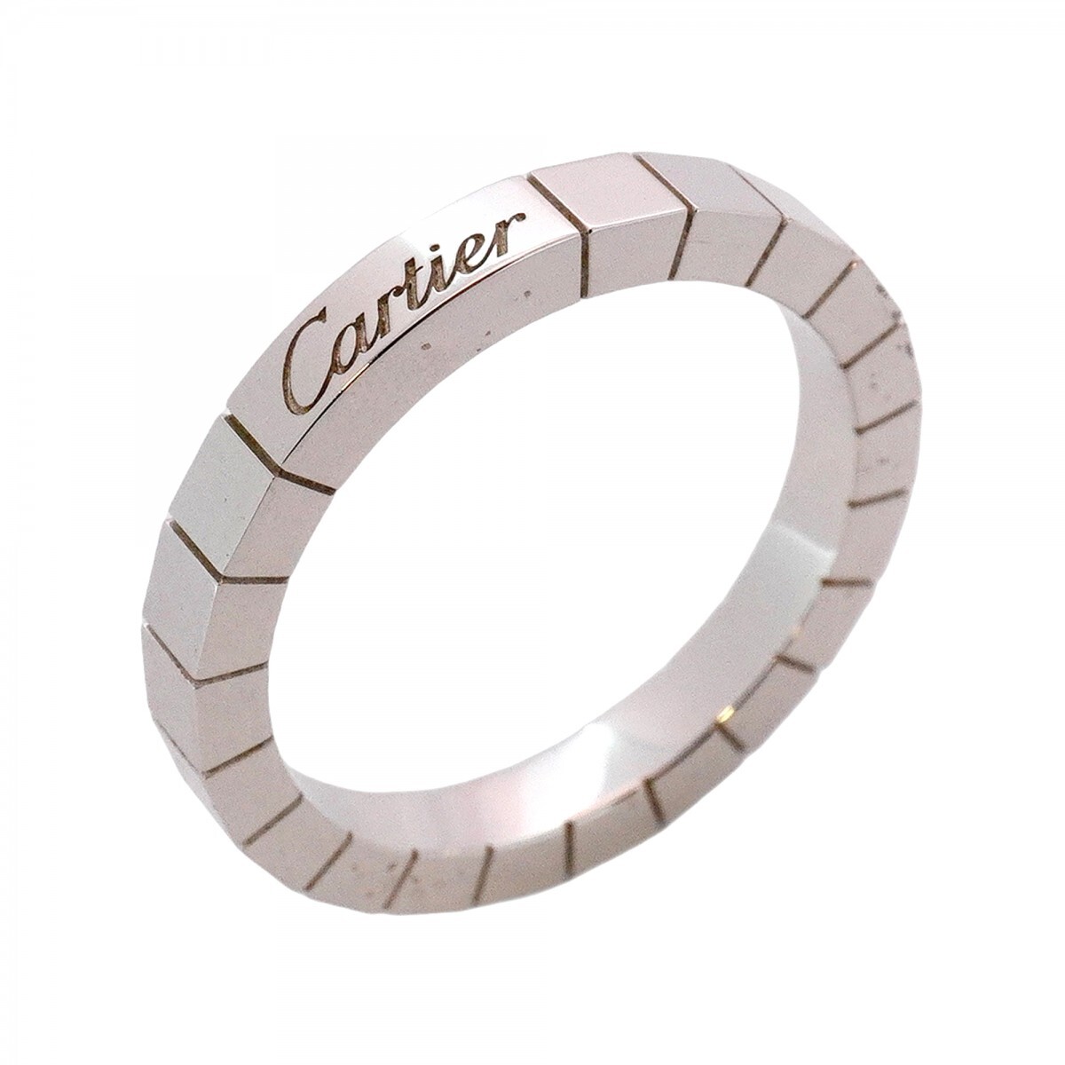 ★最終価格【5jmb0184】カルティエ リング ラニエール K18WG ホワイトゴールド #57【中古】メンズ レディース ユニセックス拍卖