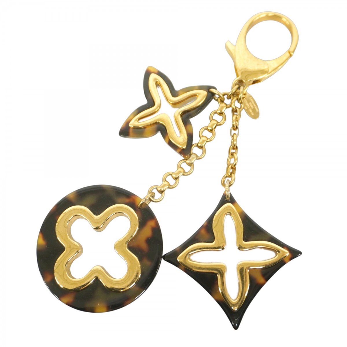 ★最終価格【5mc3451】ルイヴィトン キーホルダー ビジューサック アンソレンス M65087 ゴールド ブラウン【中古】レディース拍卖