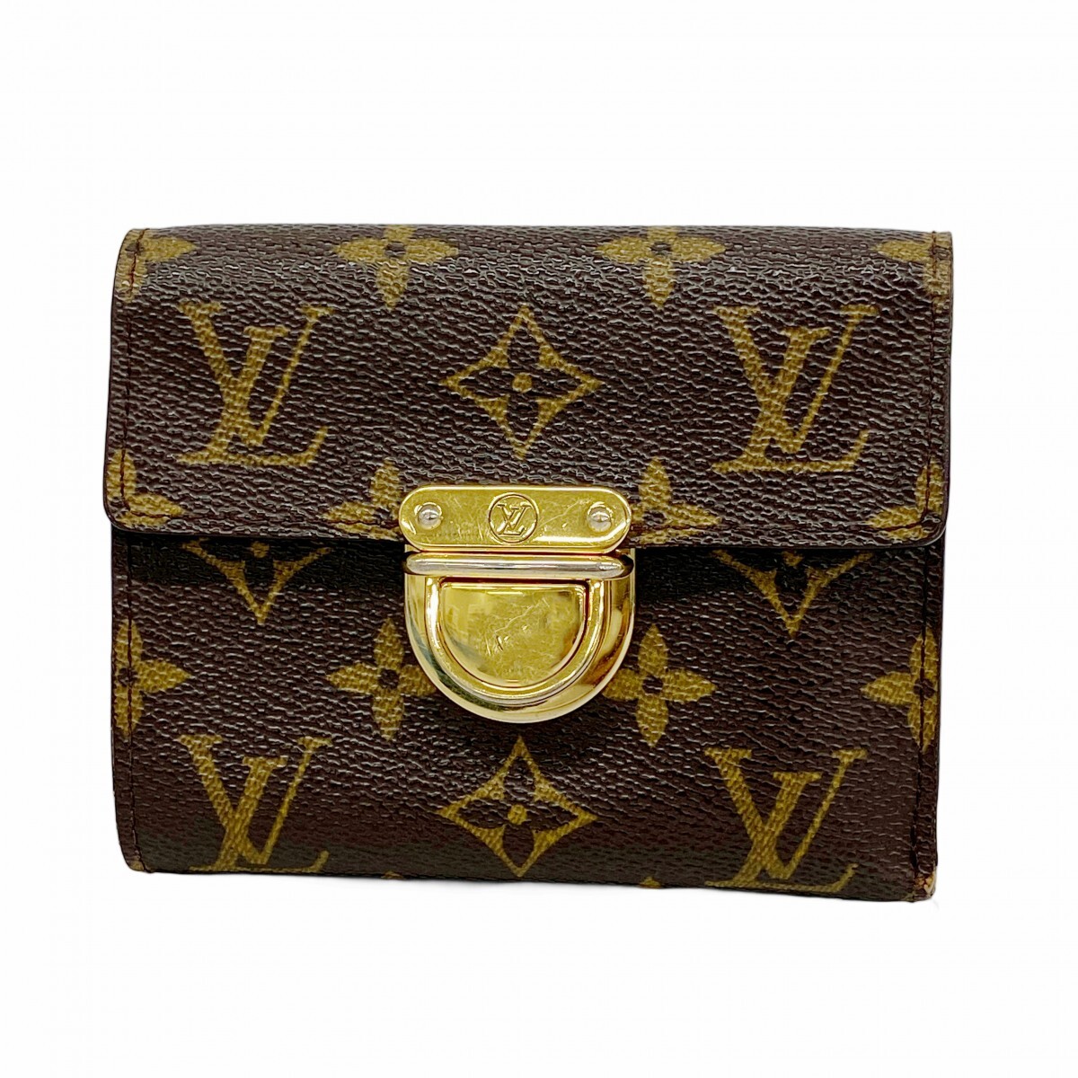 【5ob0702】ルイヴィトン 三つ折り財布 モノグラム ポルトフォイユコアラ M58013 ブラウン【中古】レディース拍卖