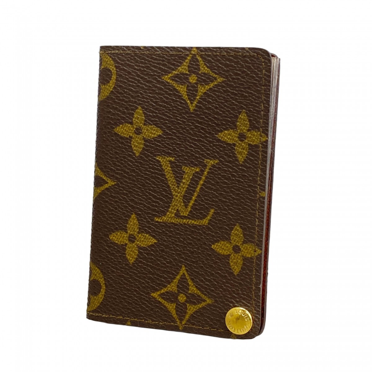 【5ob0779】ルイヴィトン カードケース モノグラム ポルトカルトクレディプレッシオン M60937 ブラウン拍卖
