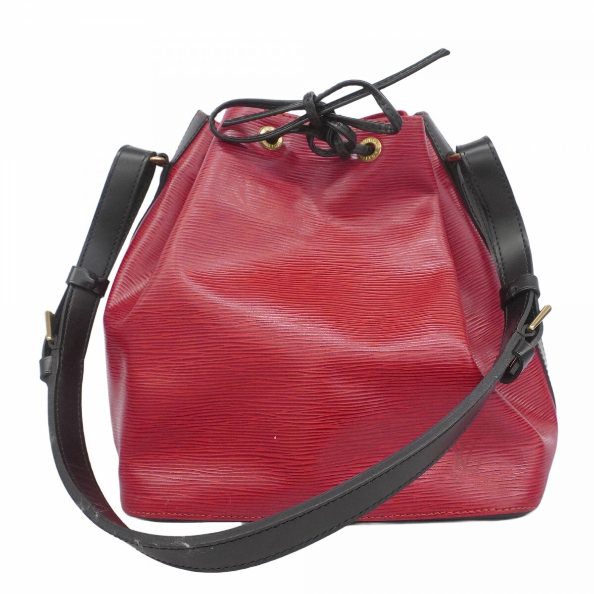 【5ob0907】ルイヴィトン ショルダーバッグ エピ バイカラー プチノエ M44172 カスティリアンレッド/ノワール【中古】レディース拍卖