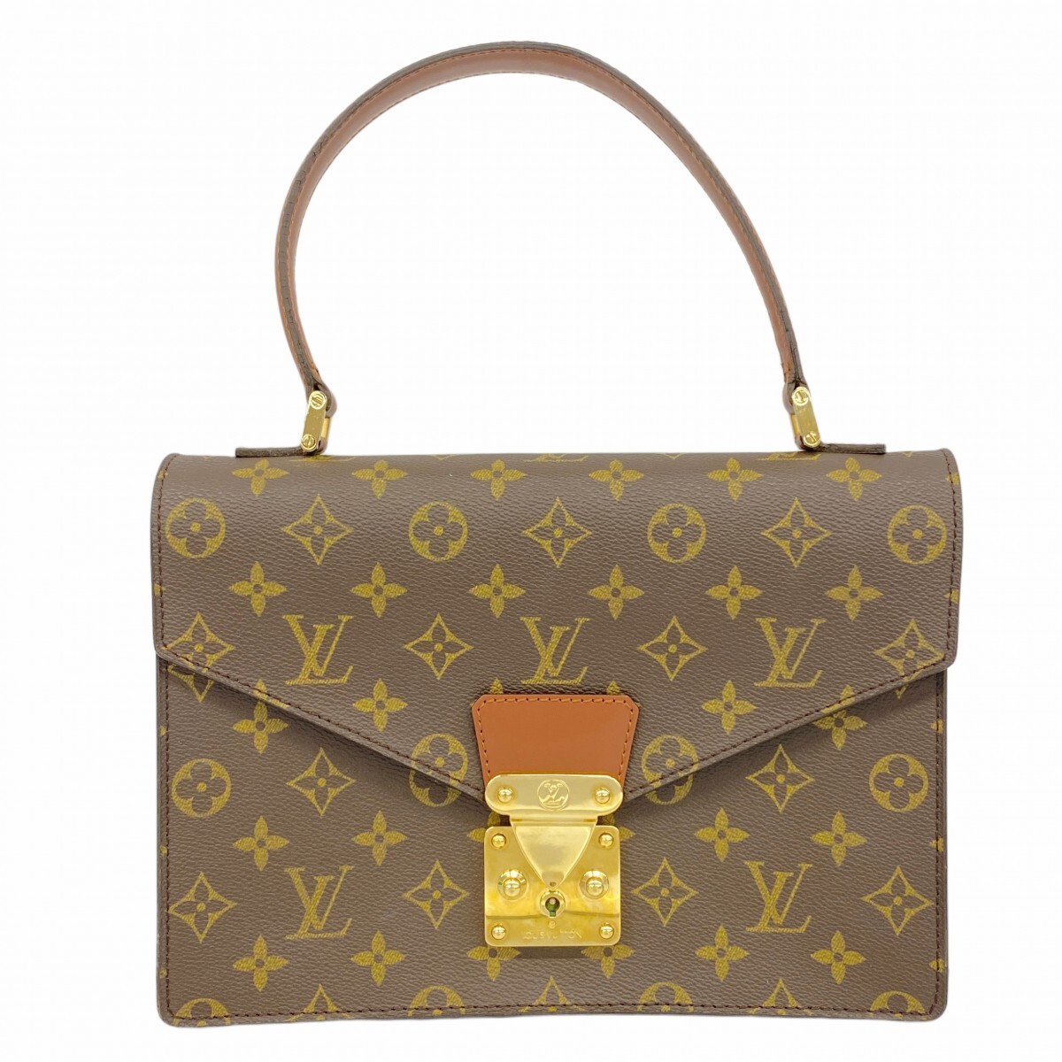 【5ob0895】ルイヴィトン ハンドバッグ モノグラム コンコルド M51190 ブラウン【中古】レディース拍卖