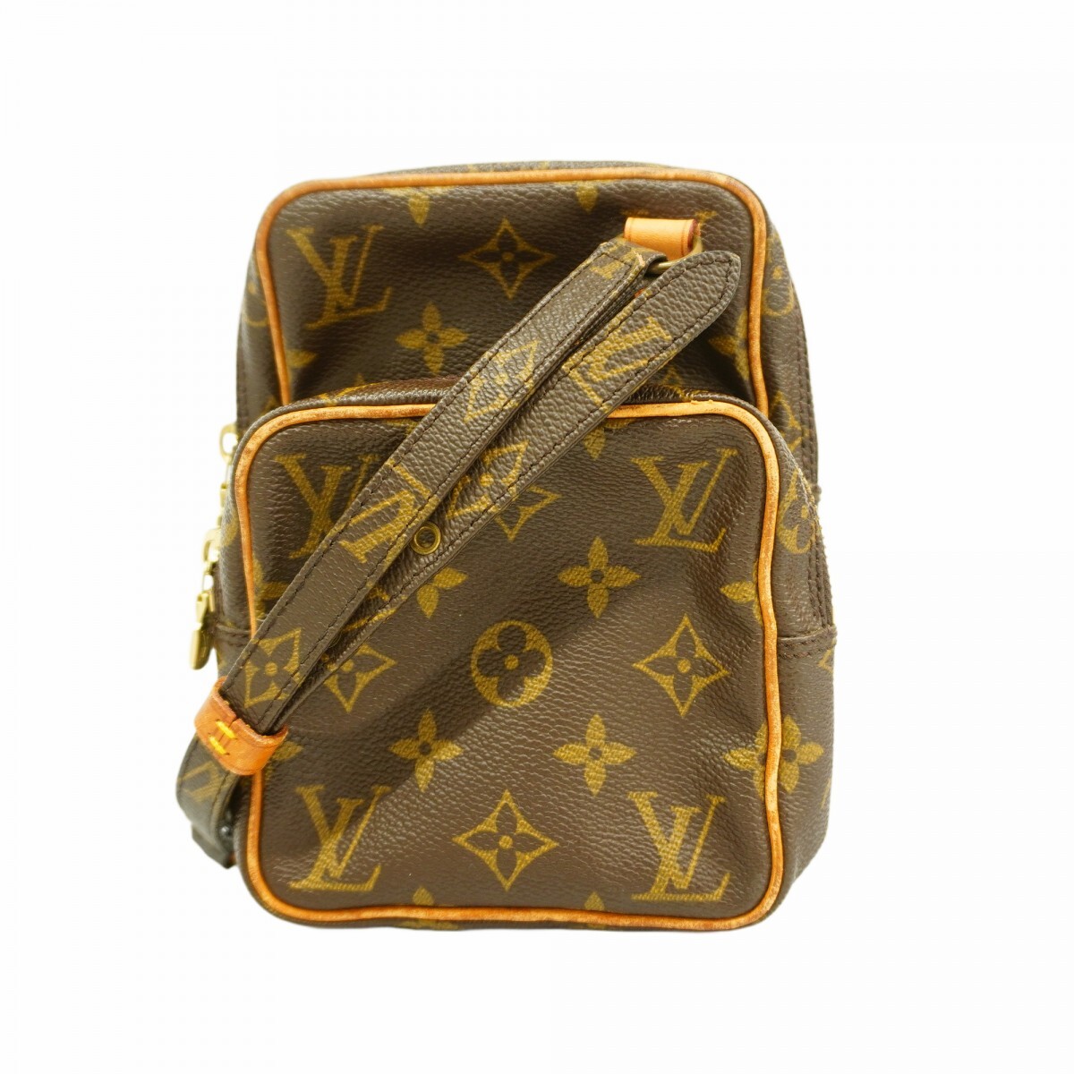 ★最終価格【5mc3727】ルイヴィトン ショルダーバッグ モノグラム ミニアマゾン M45238 ブラウン【中古】レディース拍卖