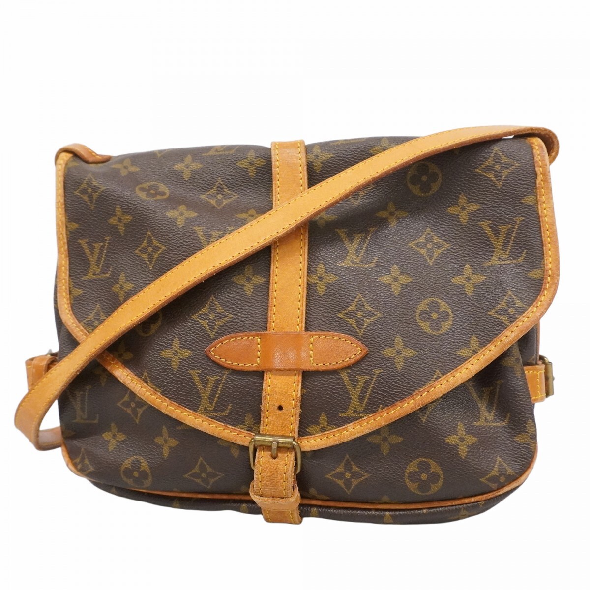【5ob0600】ルイヴィトン ショルダーバッグ モノグラム ソミュール30 M42256 ブラウン【中古】レディース拍卖