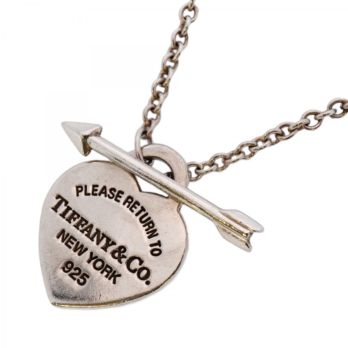 【5jmb0846】ティファニー ネックレス リターントゥ/ラブストラック シルバー925【中古】レディース拍卖