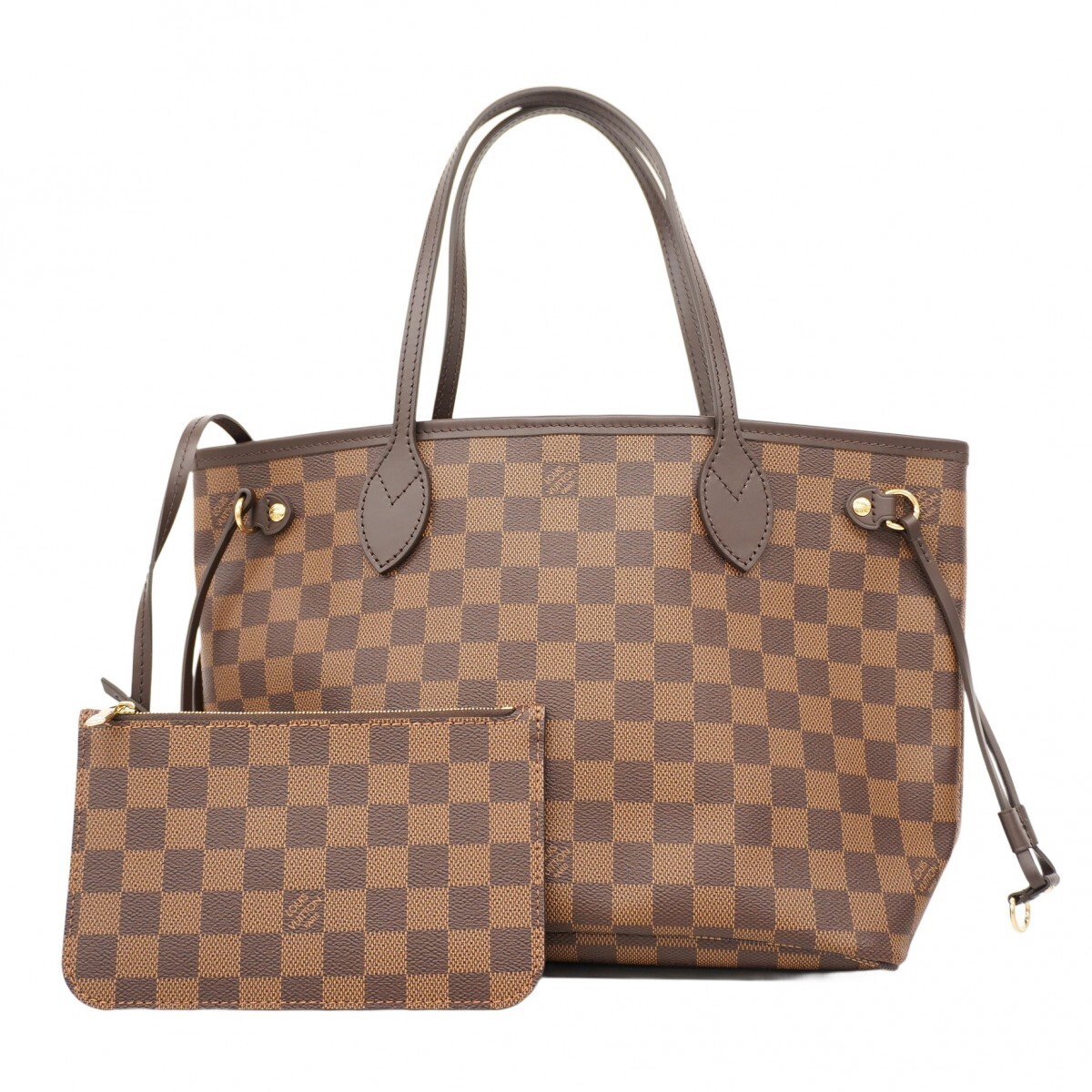 ★最終価格【5md4099-h】ルイヴィトン トートバッグ ダミエ ネヴァーフルPM N40600 エベヌ【中古】レディース拍卖