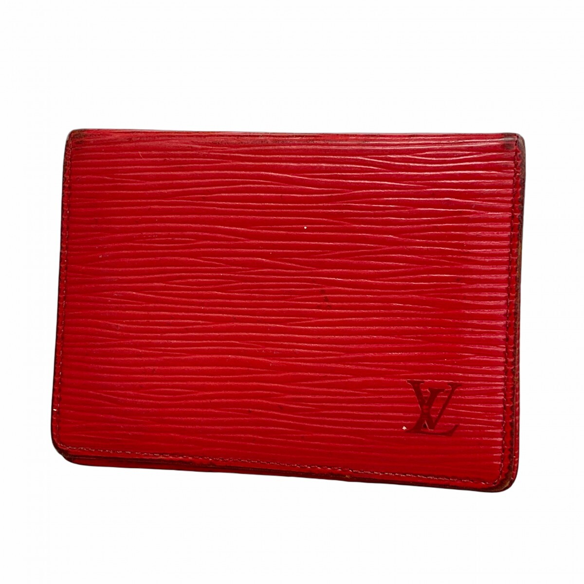 ★SALE【5me5343】ルイヴィトン パスケース エピ ポルト2カルトヴェルティカル M63207 カスティリアンレッド【中古】レディース拍卖