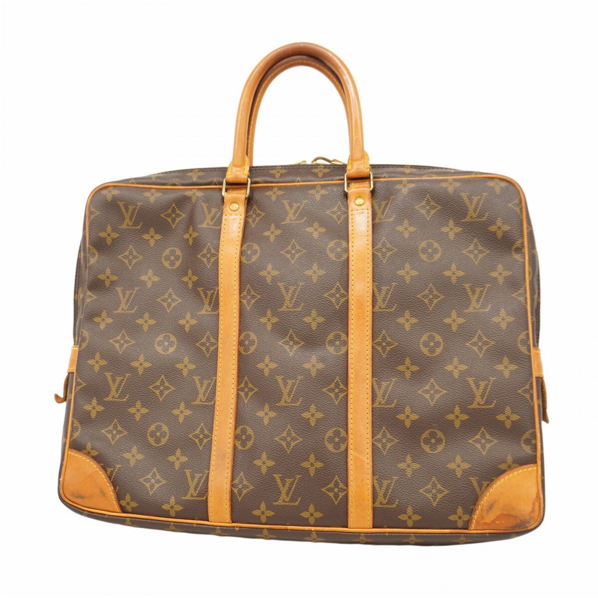 ★最終価格★SALE【5md4045】ルイヴィトン ブリーフケース モノグラム ポルトドキュマンヴォワヤージュ M53361 ブラウン【中古】メンズ拍卖