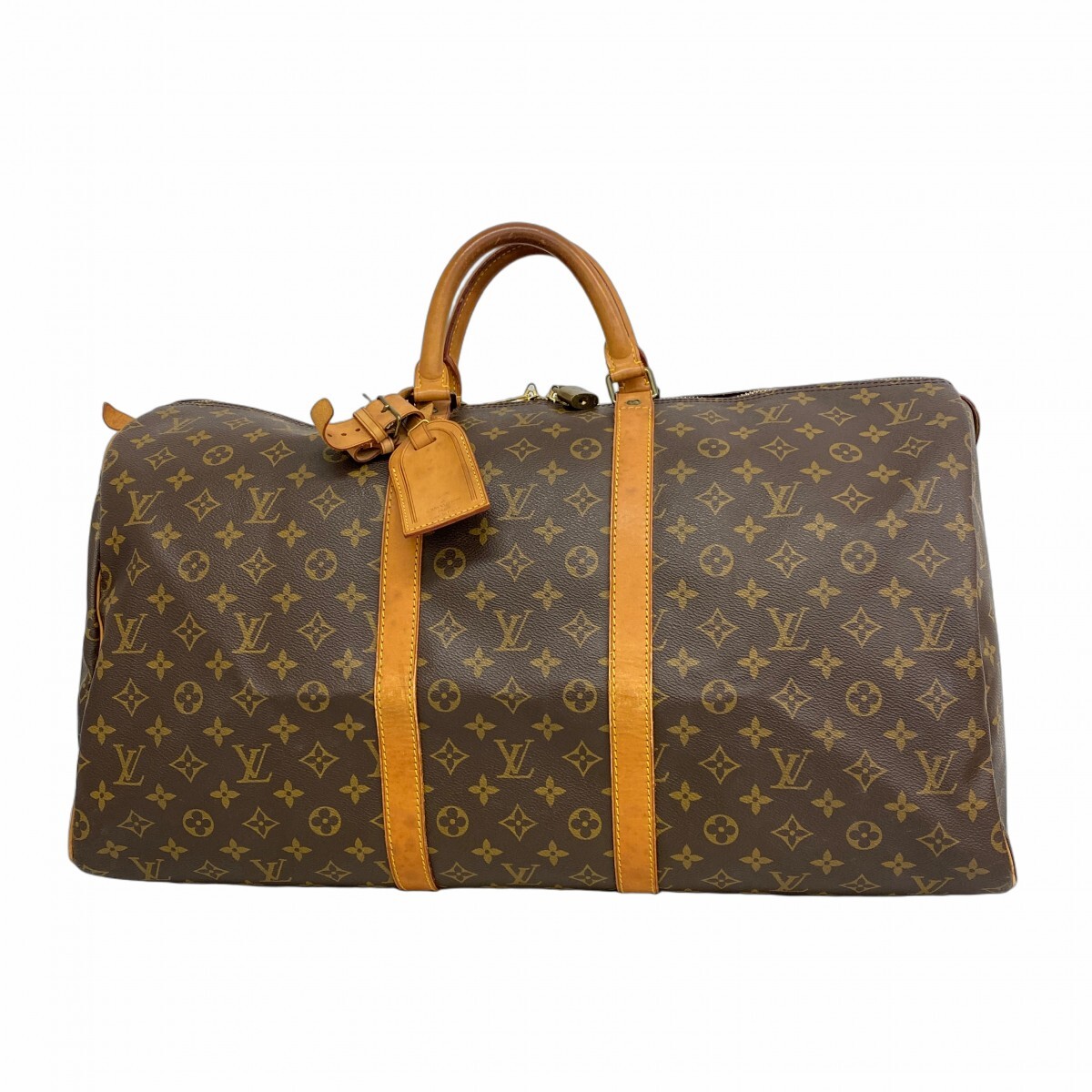 【5ob1220】ルイヴィトン ボストンバッグ モノグラム キーポル55 M41424 ブラウン【中古】メンズ レディース ユニセックス拍卖