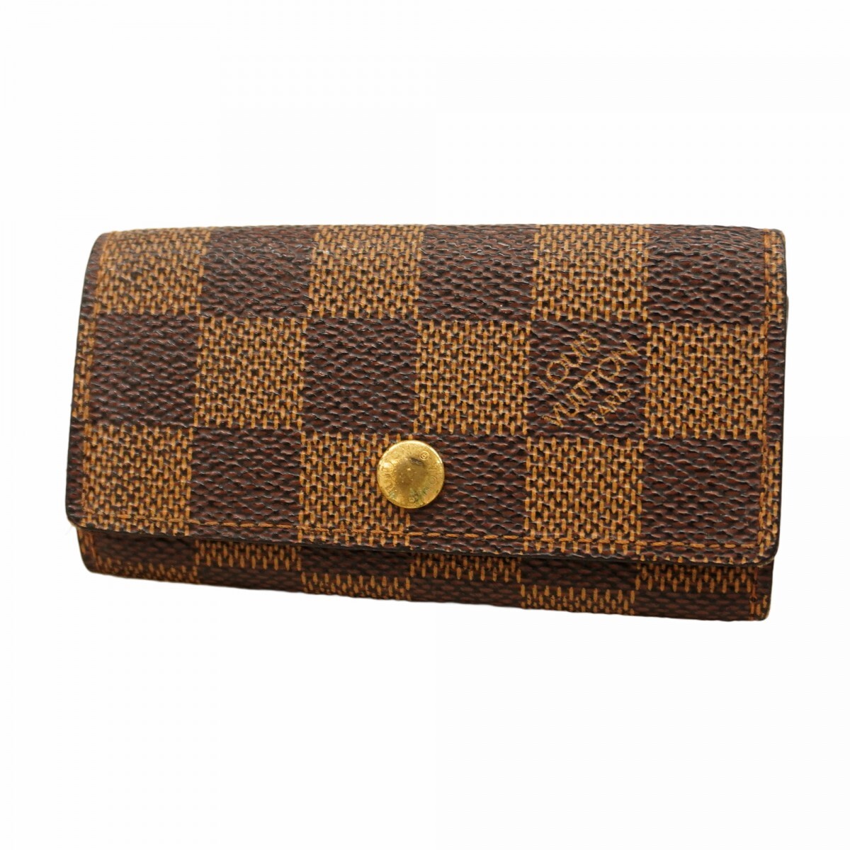 【5oc1428】ルイヴィトン キーケース ダミエ ミュルティクレ4 N62631 エベヌ【中古】メンズ レディース ユニセックス拍卖