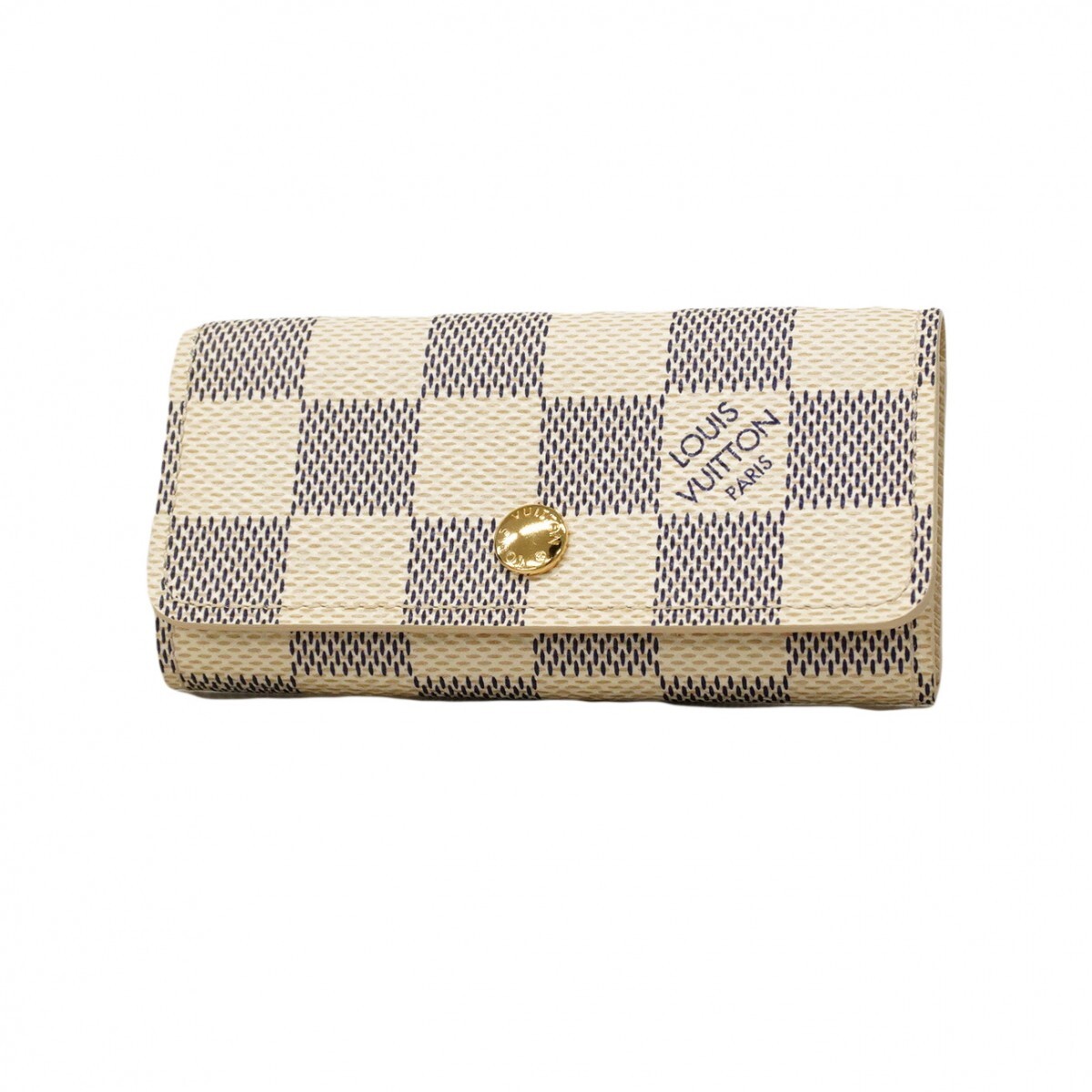 【5oc1754】ルイヴィトン キーケース ダミエ・アズール ミュルティクレ4 N60020 ホワイト【中古】レディース拍卖