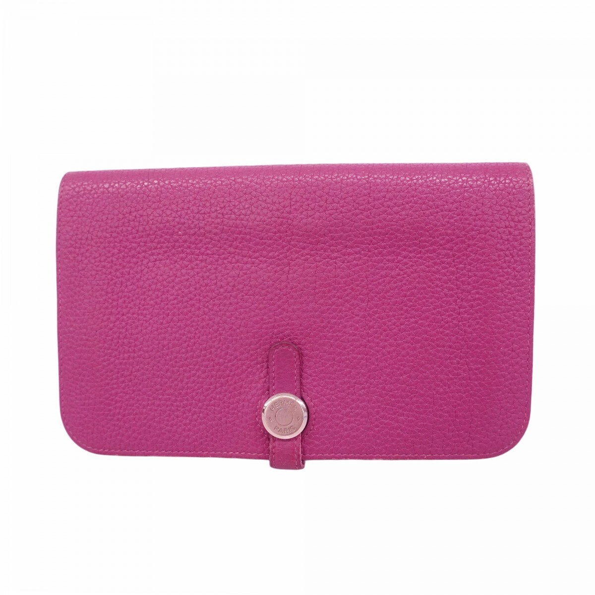 【5oc2056】エルメス 長札入れ ドゴンGM トゴ ルビー シルバー金具 B刻印【中古】レディース拍卖