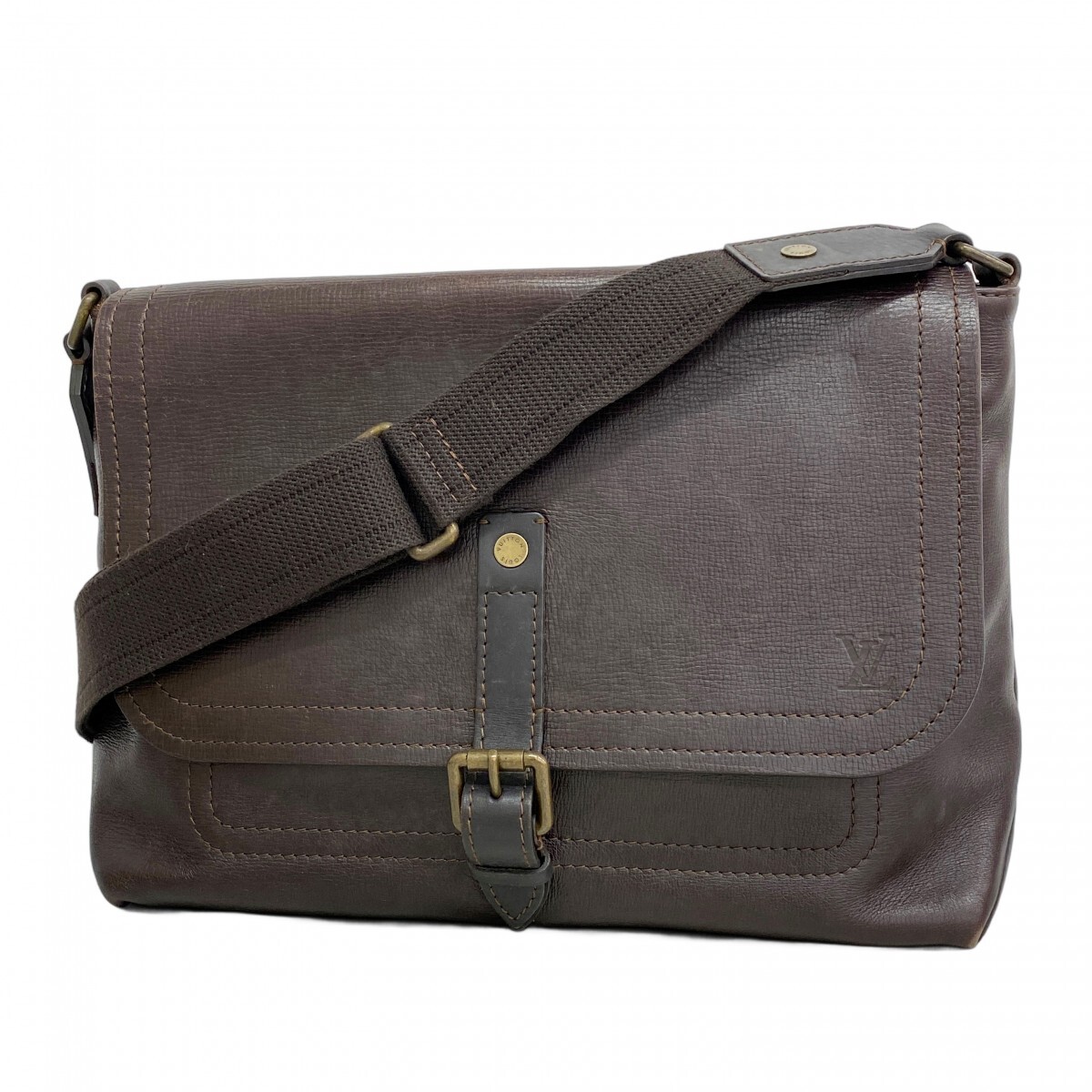 ★最終価格【5md4633】ルイヴィトン ショルダーバッグ ユタ オマハ M92994 カフェ【中古】メンズ拍卖