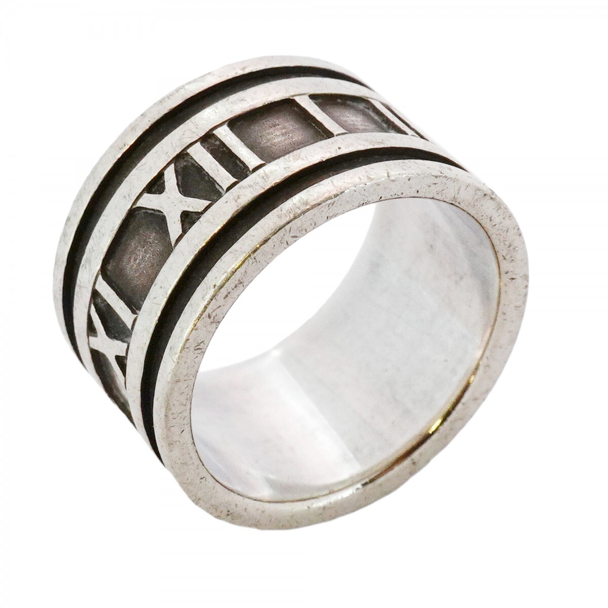 【5job0043】ティファニー リング アトラス ワイド シルバー925 14号【中古】レディース拍卖