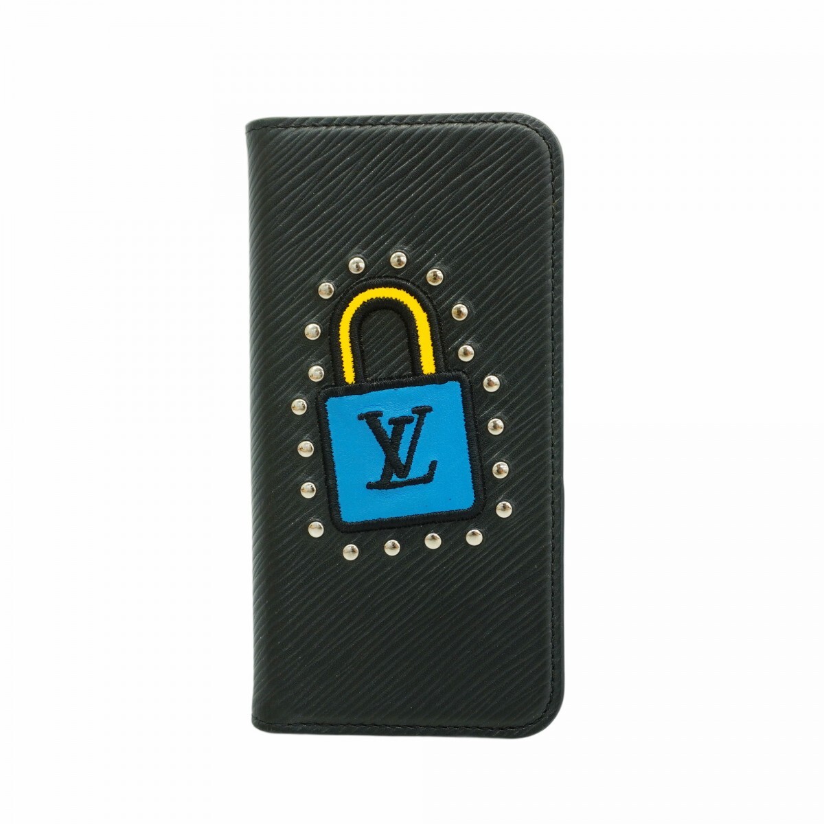 【5oc2141】ルイヴィトン スマホケースiPhoneX/XS エピ フォリオ M63724 ノワール【中古】メンズ レディース ユニセックス拍卖