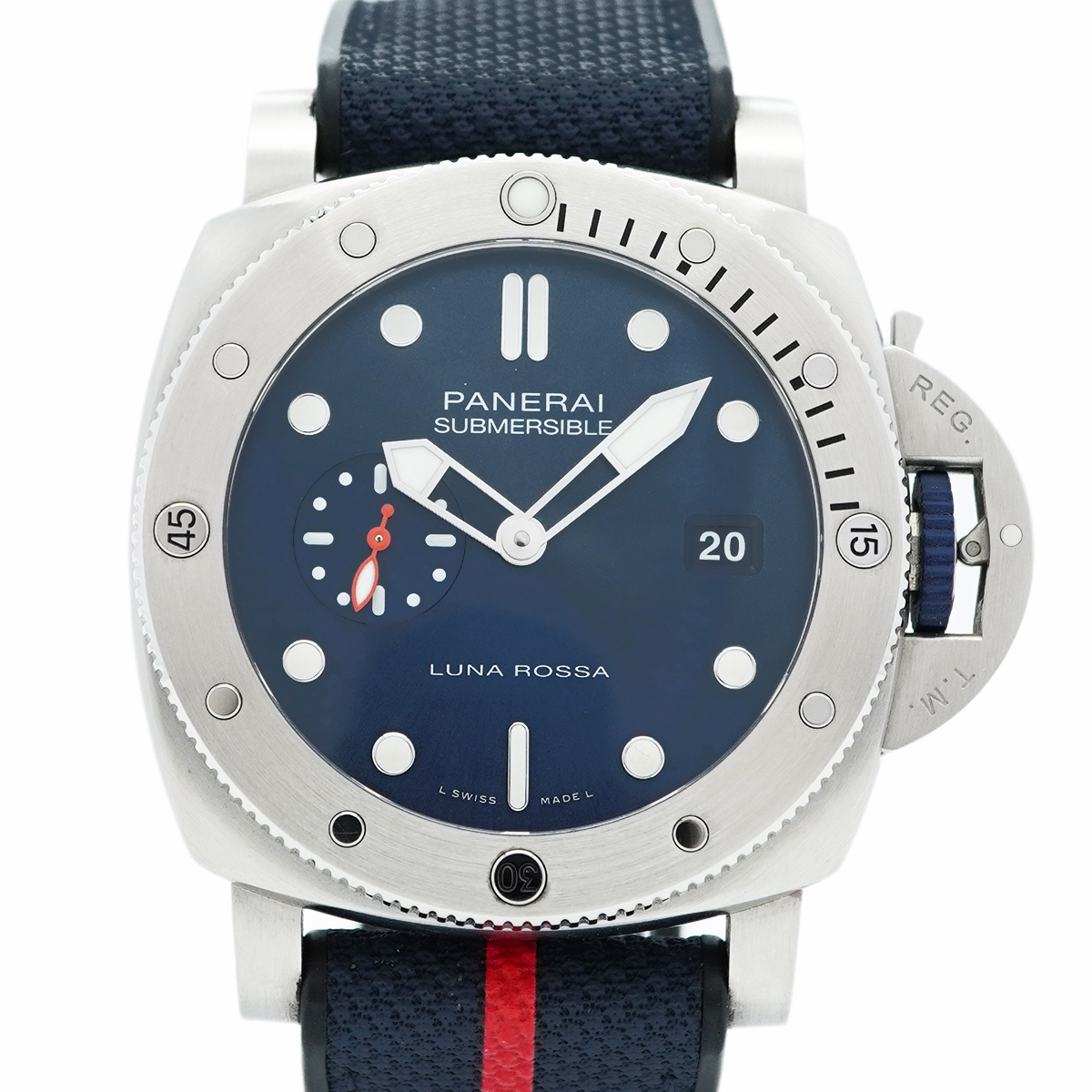 ★SALE【5wwo0019】オフィチーネパネライ サブマーシブル PAM01391 青文字盤【中古】腕時計 メンズ拍卖