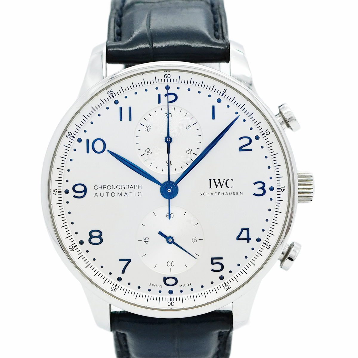 ★最終価格★SALE【5wwm0348】IWC アイダブリューシー シャフハウゼン ポルトギーゼ クロノグラフ IW371605 シルバー文字盤腕時計 メンズ拍卖