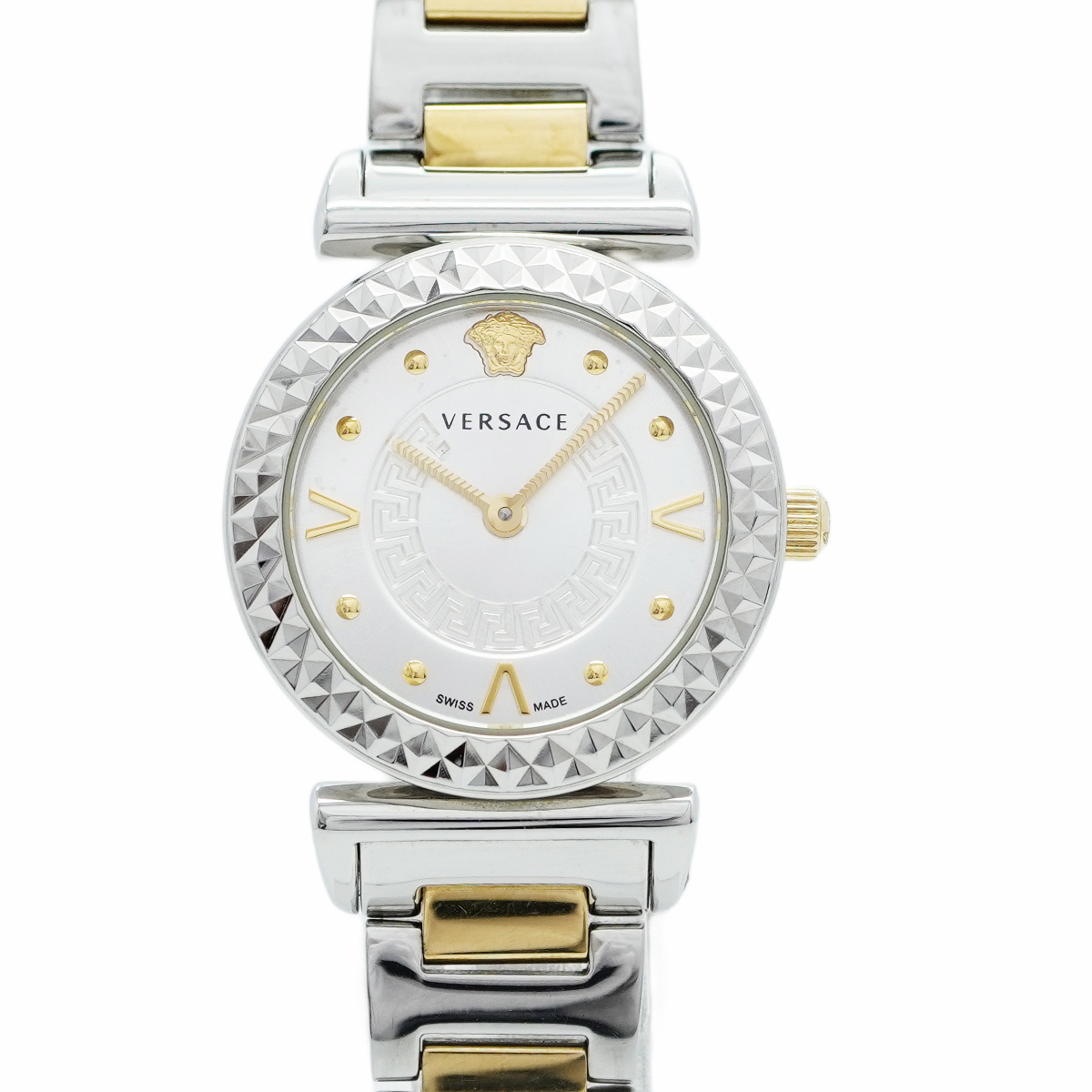 ★最終価格★SALE【5wwm0339】ヴェルサーチ ミニ ヴァニティ VS-VEAA00418 シルバー文字盤【中古】腕時計 レディース拍卖