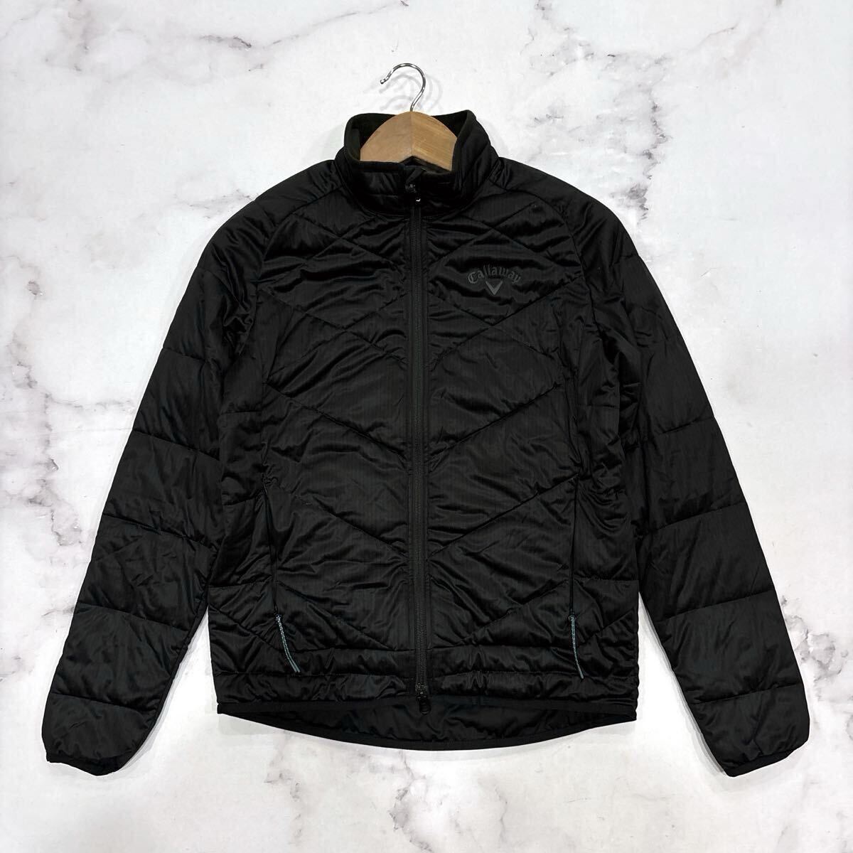 B * 良品 ゴルフウェア '保温性抜群' Callaway キャロウェイ 中綿 ジップアップ ジャケット M メンズ アウター C22215105拍卖