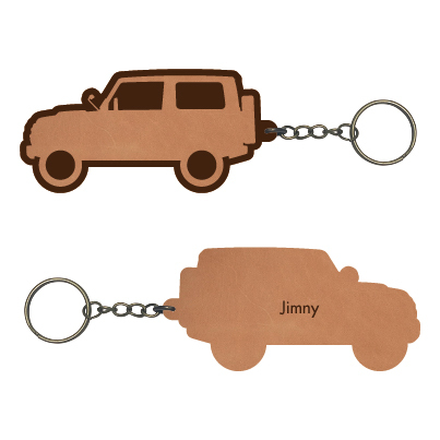 【本革】スズキ ジムニー【JA12V系】レザーキーホルダー拍卖