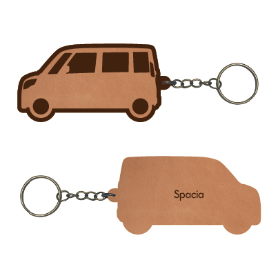 【本革】スズキ スペーシア【MK32S系】レザーキーホルダー拍卖