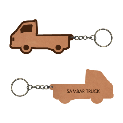 【本革】スバル サンバートラック【TT系】レザーキーホルダー拍卖