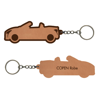 【本革】ダイハツ コペンローブ【LA400K系】レザーキーホルダー拍卖