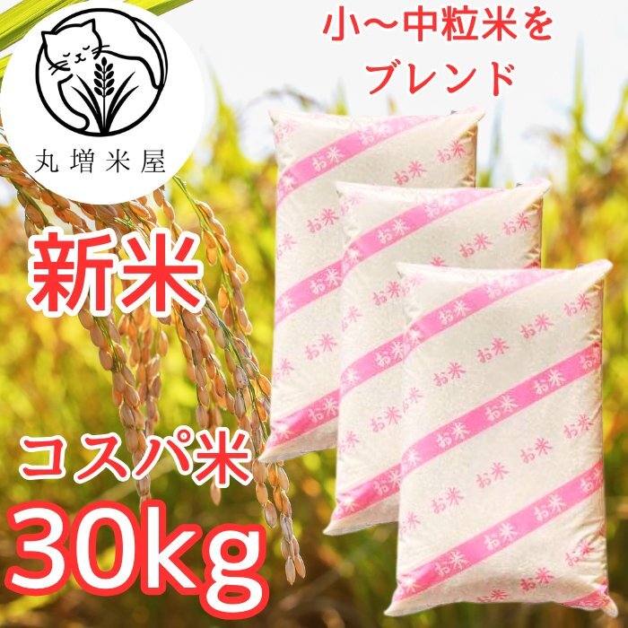 【コスパ30】新米 令和7年産 埼玉県産 コシヒカリ ブレンド 白米 30kg (10kg3袋) コスパ米 家計お助け 生活応援米拍卖