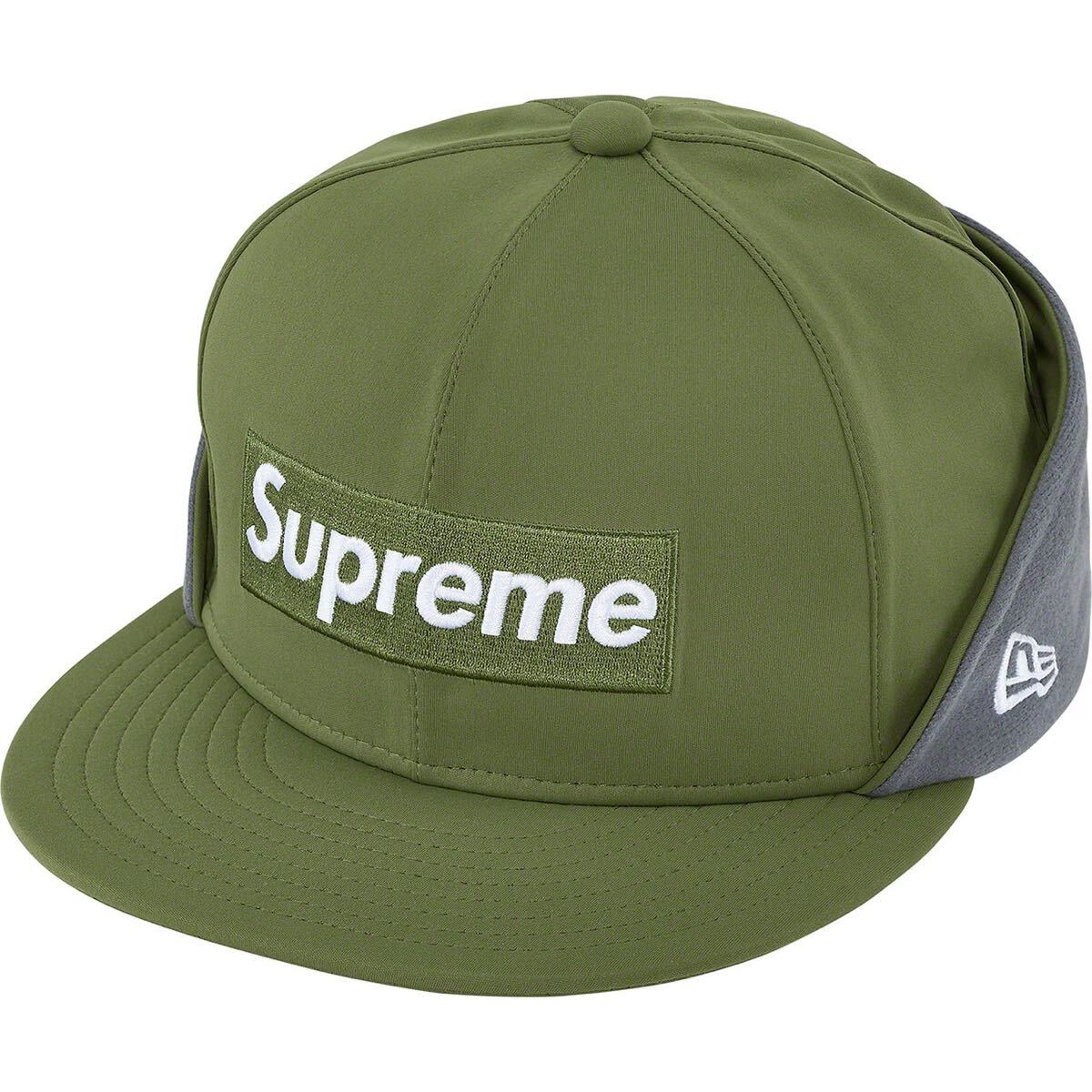 supreme WINDSTOPPER Earflap Box Logo New Era Dark Olive 7-3/8 58.7cm シュプリーム ニューエラ ウインドストッパー 25 AW FW green拍卖