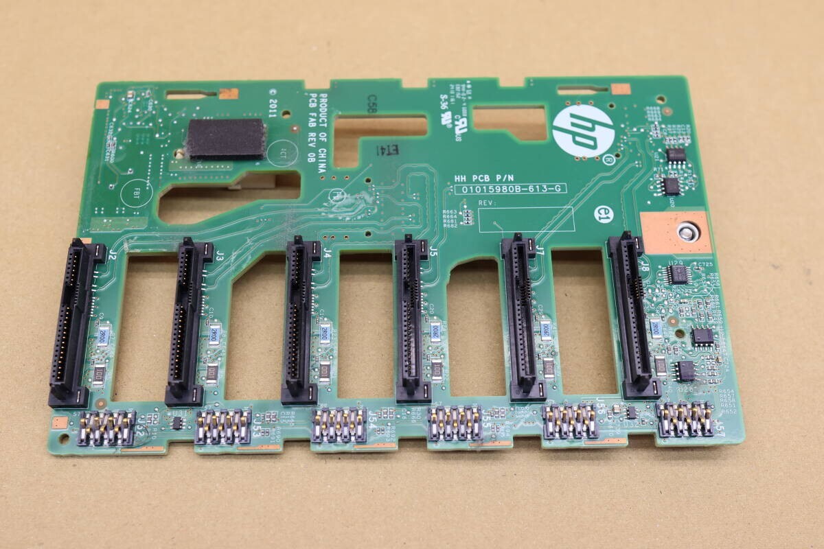 Y333# 動作確認済み HP ProLiant ML350p Gen8 交換対応用 SAS バックプレーン 667278-001 PBYFV0VTM5K007 PCB FAB REV 0B拍卖