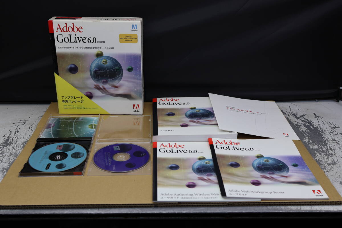 NM10# Adobe GoLive 6.0 Web Workgroup Sever CD アップグレード Macintosh マニュアル拍卖