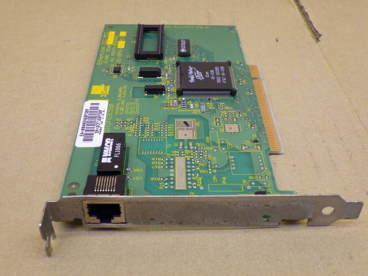 J364#全国配送600円 動作確認済み PC-98 交換対応用 Etherlink III PCI FCC ID:DF63C590 Parallel Tasking 3Com 40-0196拍卖