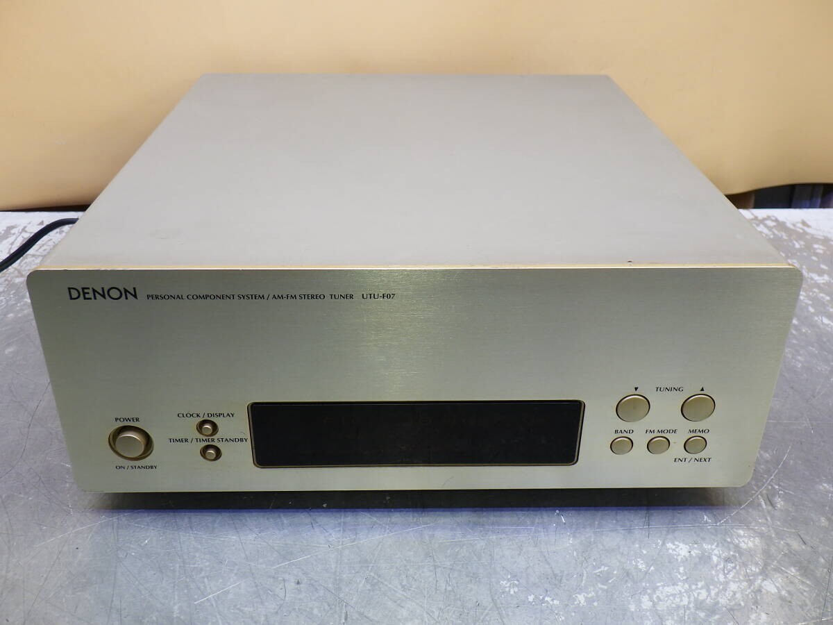 Y840# 動作確認済み DENON デノン UTU-F07 ステレオチューナー AM FM拍卖