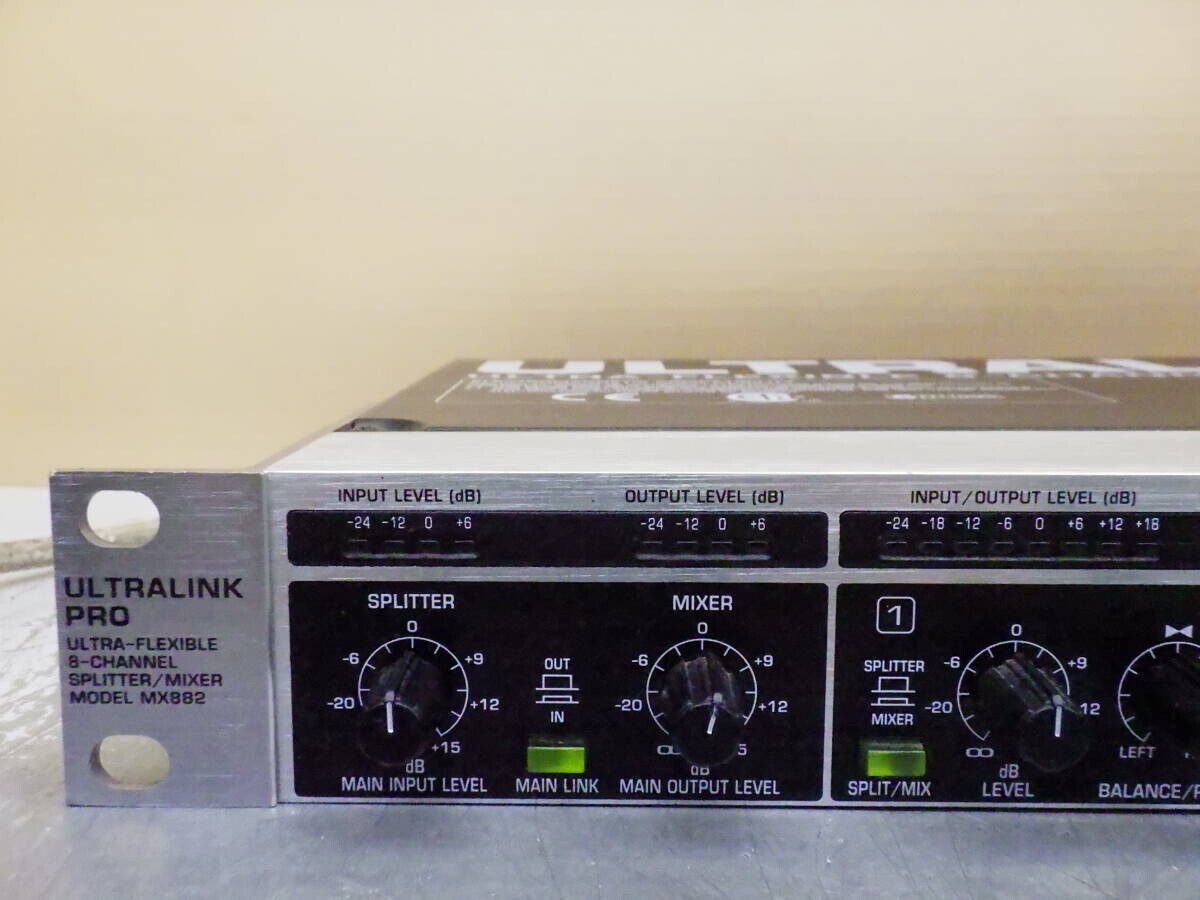 Y136# 動作確認済み BEHRINGER ULTRALINK PRO MX882 アナログミキサー 音響機器 ベリンガー 電源コード付き拍卖