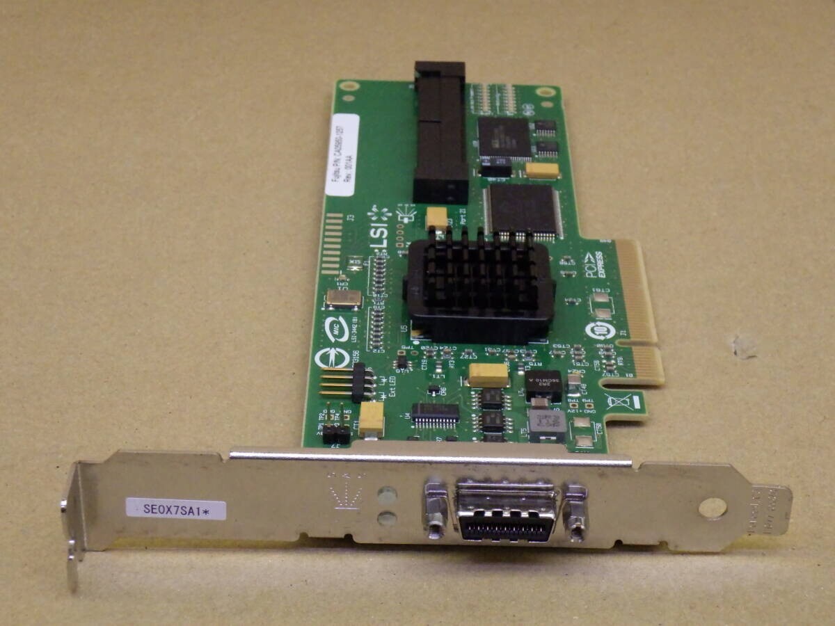 D1059#全国配送230円 動作確認済み FUJITSU(LSI)CA05950-1257 SAS/SATA-HBA PCI Express x8 3Gb/s 8Port LSILogic SAS3442E-R LowProfile拍卖