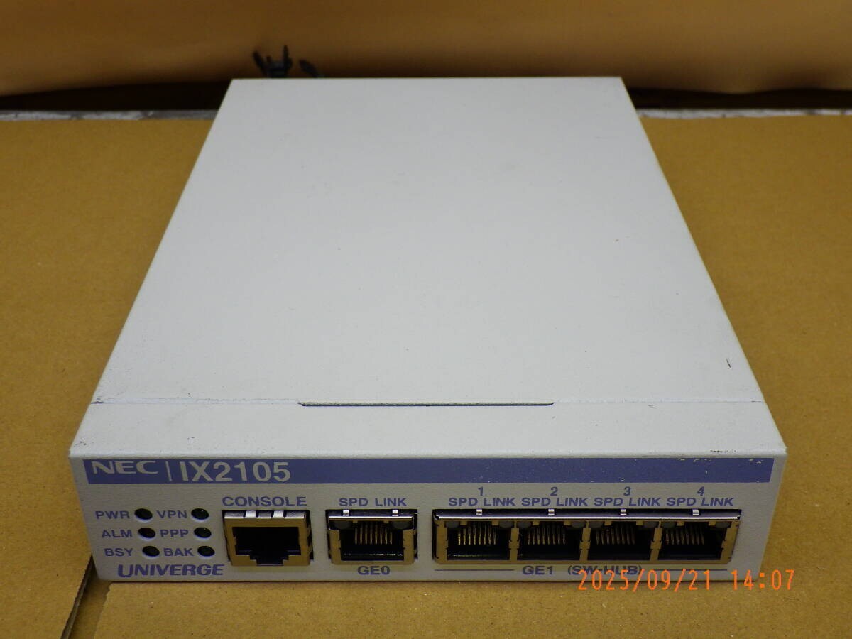 Y2073# 動作未確認 NEC UNIVERGE IX2105 対応高速アクセスルータ拍卖
