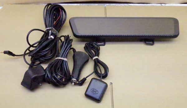 D1009#動作確認済み STREAM MEDIA MIRROR DASH CAM G100 ミラー型 ドラレコ ドライブレコーダー バックカメラ/128GB メモリカード付拍卖