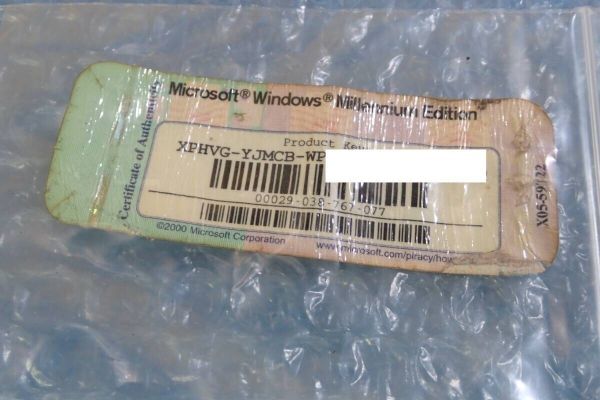 Microsoft Windows Millennium Edition 正規プロダクトキーシール オペレーティングシステム 動作品保証#C0240拍卖
