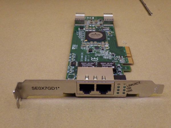 D1039#全国配送230円 動作確認済み Silicom Fujitsu SE0X7GD1 PE-Series PEG2 Dual Port 1000BASE/PCI-E拍卖