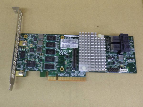 Y56# 動作品 Supermicro AOC-S3108L-H8iR AVAGO 3108 MegaRAID 80mmブラケット レイドカード拍卖