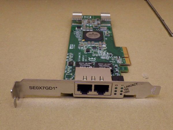 D878#全国配送230円 動作確認済み Silicom Fujitsu SE0X7GD1 PE-Series PEG2 Dual Port 1000BASE/PCI-E 用M4000/M5000/M8000/M9000 Servers拍卖